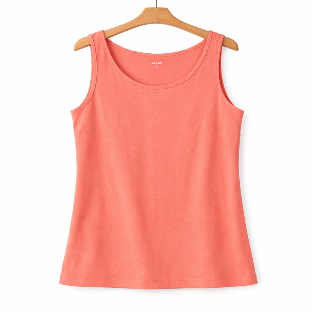 Lands' End Women's Peach Tank Top